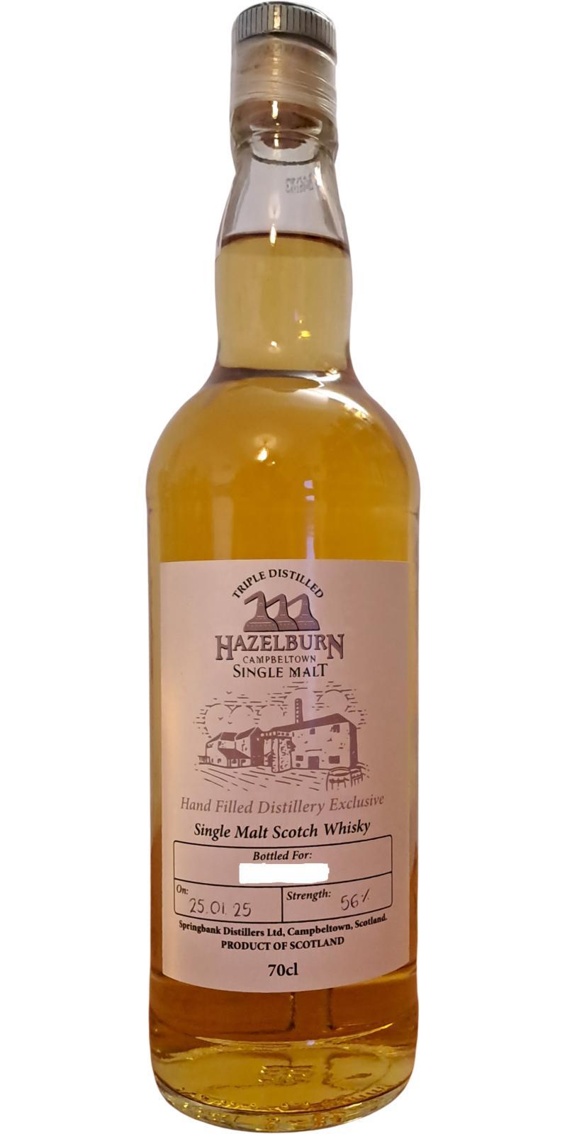 Hazelburn Hand Filled Distillery Exclusive
