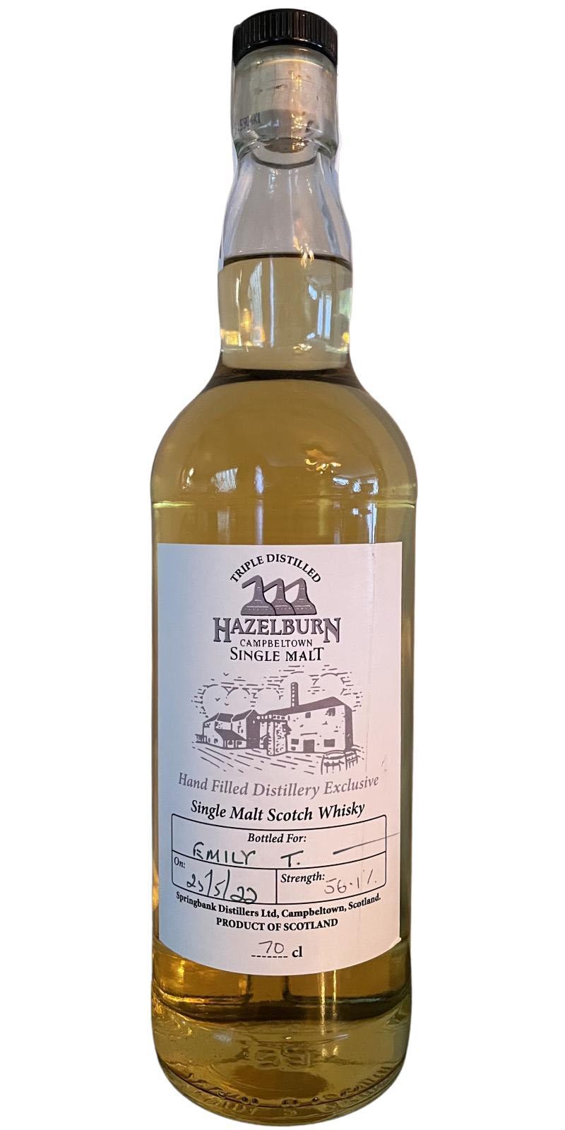 Hazelburn Hand Filled Distillery Exclusive