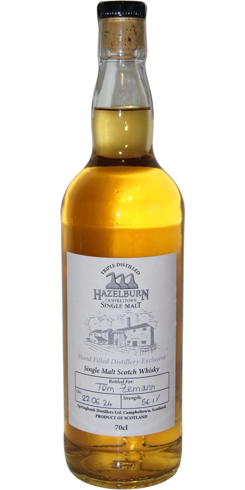 Hazelburn Hand Filled Distillery Exclusive