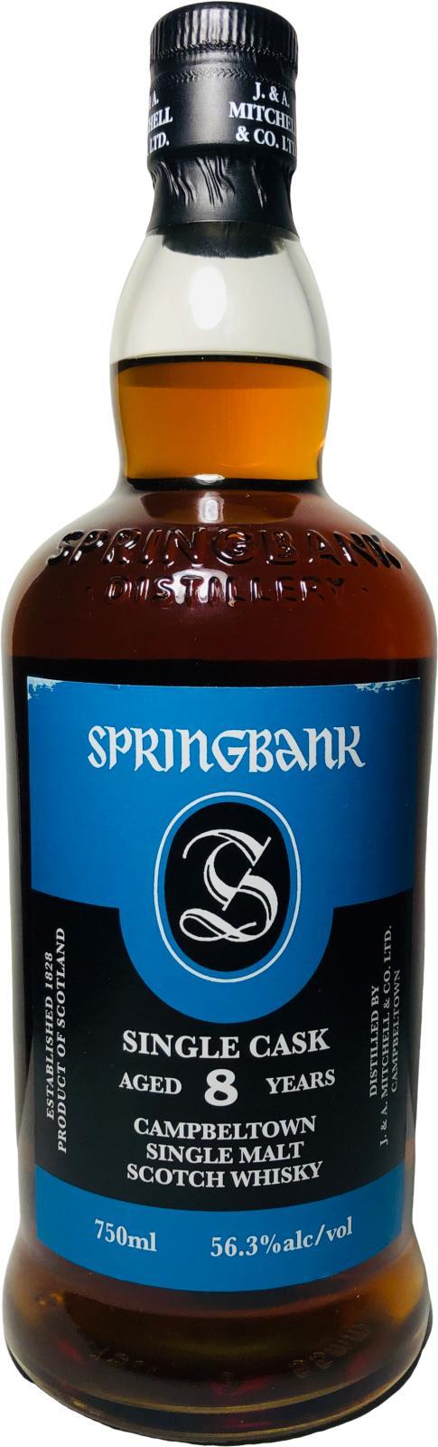 Springbank 08-year-old Single Cask