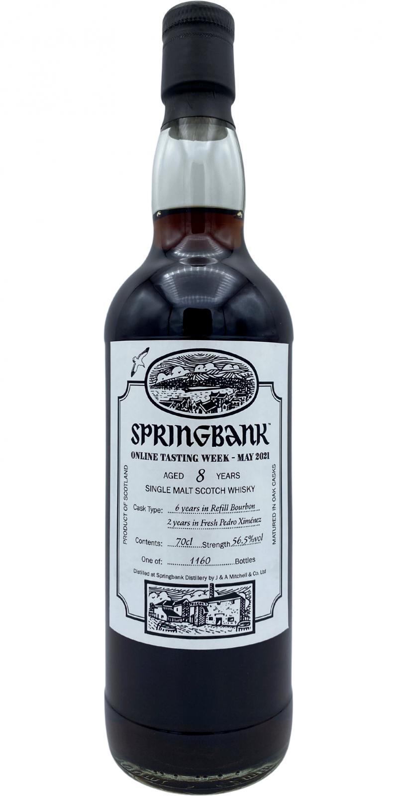 Springbank 08-year-old Online Tasting Week 2021