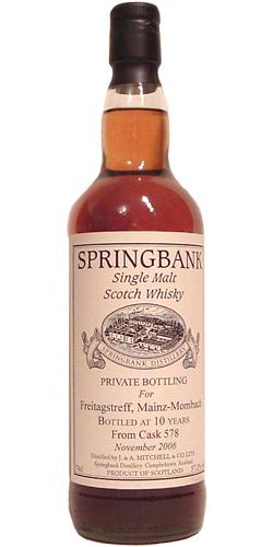 Springbank 10-year-old Private Bottling