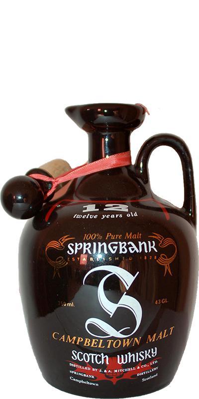 Springbank 12-year-old Ceramic Jug - black