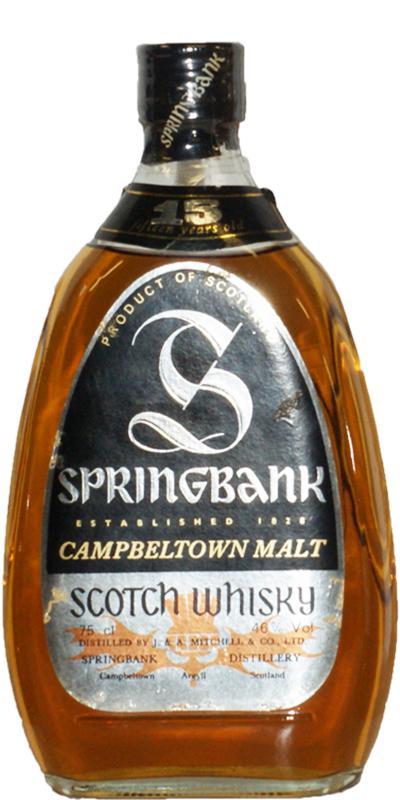 Springbank 15-year-old Pear Shape bottle Silver label