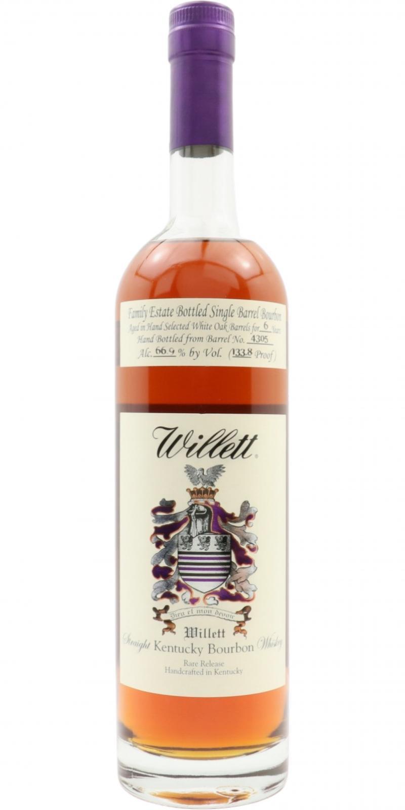 Willett 06-year-old  Family Estate Bottled Single Barrel Bourbon
