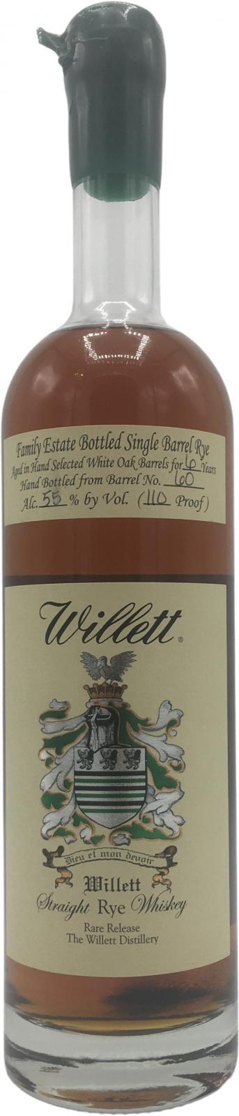 Willett 06-year-old  Family Estate Bottled Single Barrel Rye