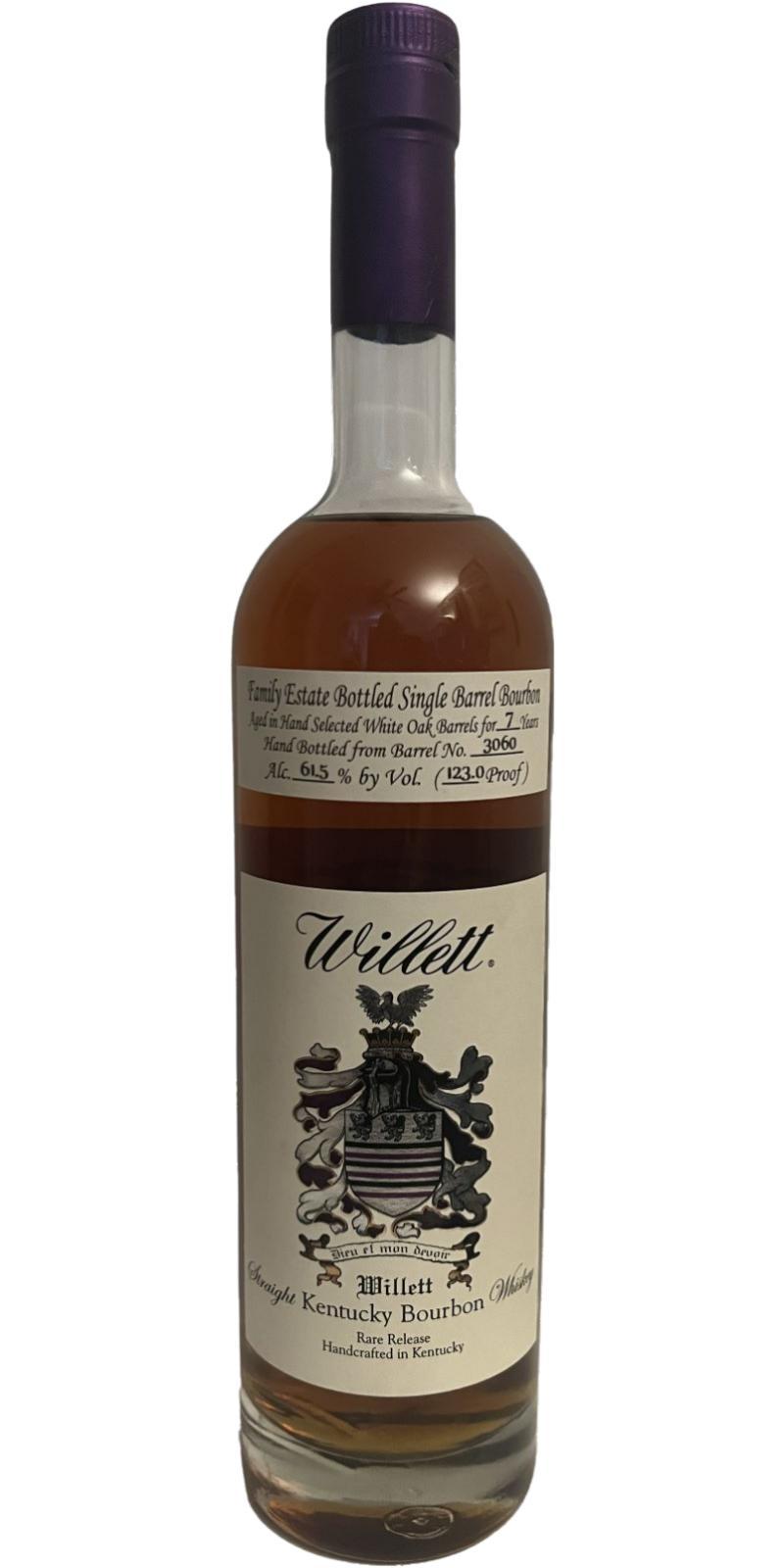 Willett 07-year-old  Family Estate Bottled Single Barrel Bourbon