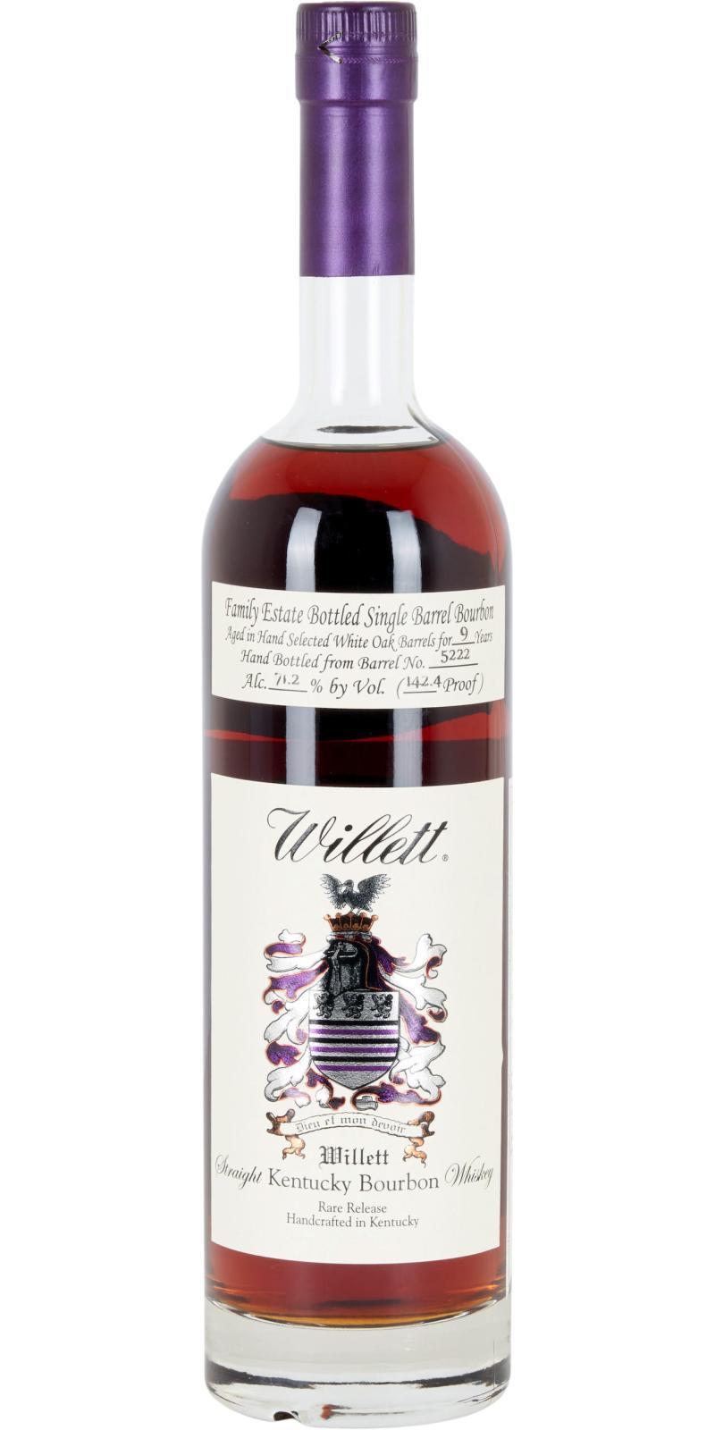 Willett 09-year-old  Family Estate Bottled Single Barrel Bourbon