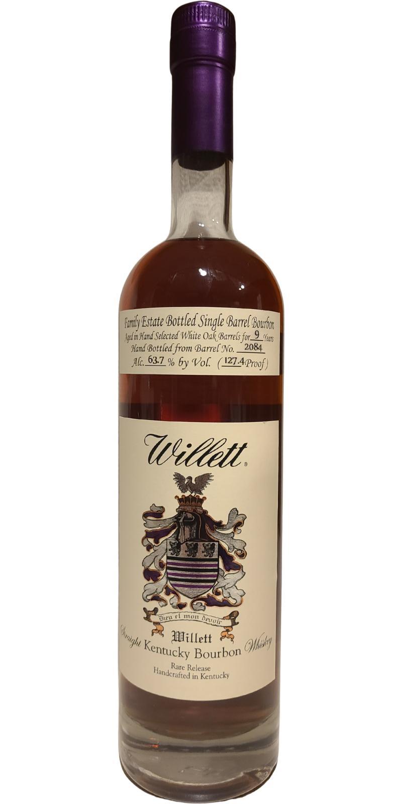 Willett 09-year-old  Family Estate Bottled Single Barrel Bourbon