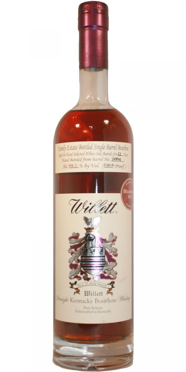 Willett 12-year-old  Family Estate Bottled Single Barrel Bourbon