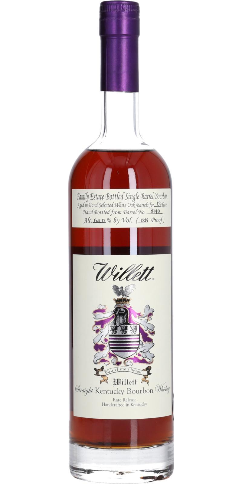 Willett 13-year-old  Family Estate Bottled Single Barrel Bourbon