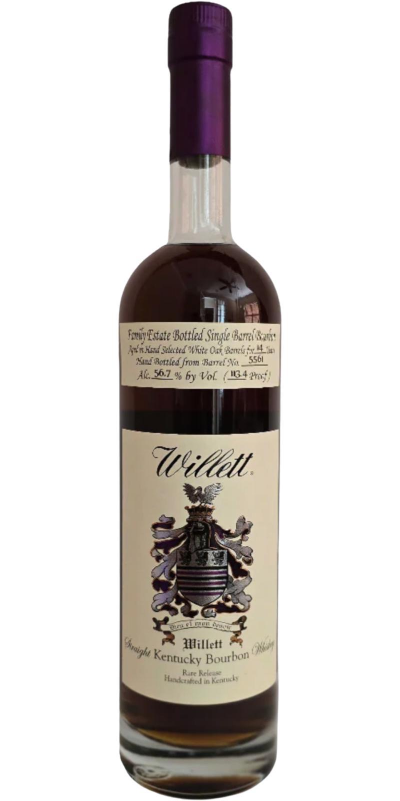 Willett 14-year-old  Family Estate Bottled Single Barrel Bourbon