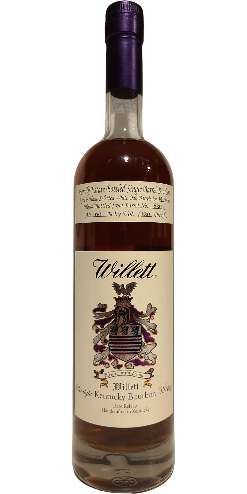 Willett 14-year-old  Family Estate Bottled Single Barrel Bourbon