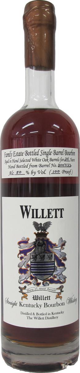 Willett 24-year-old  Family Estate Bottled Single Barrel Bourbon
