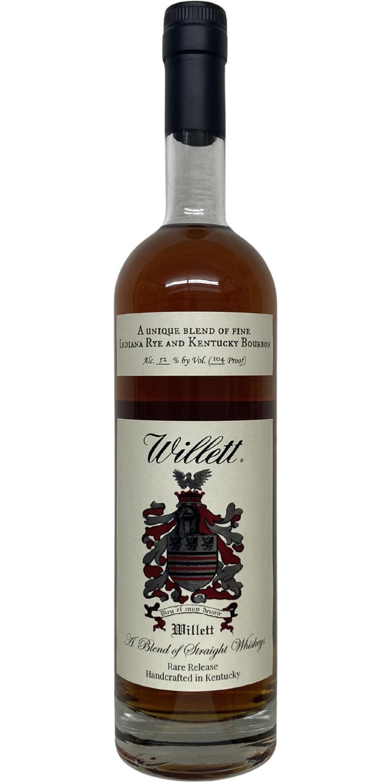 Willett A Unique Blend of Fine Indiana Rye and Kentucky Bourbon  Rare Release