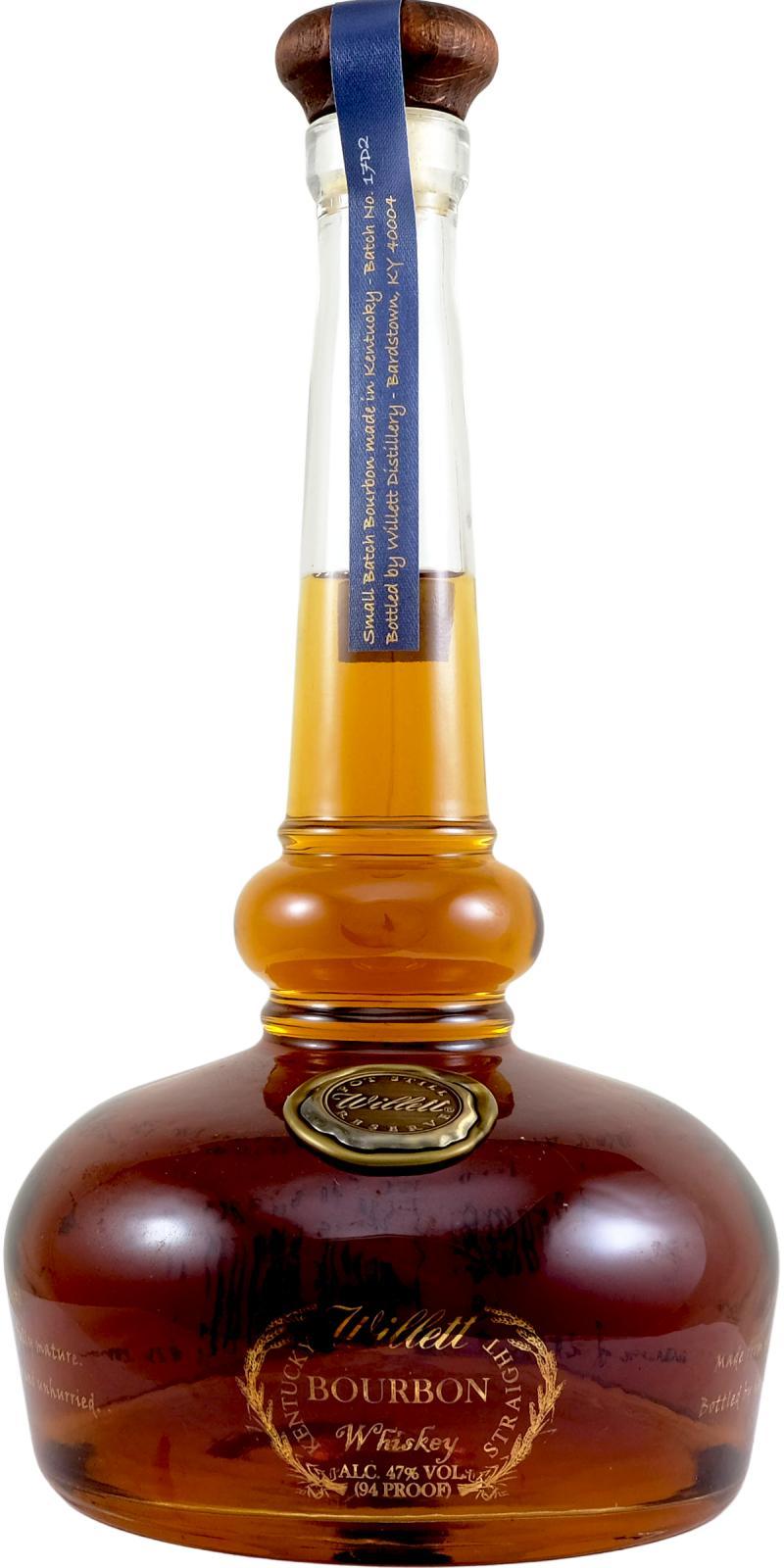 Willett Pot Still Reserve  94 proof - Glass decanter