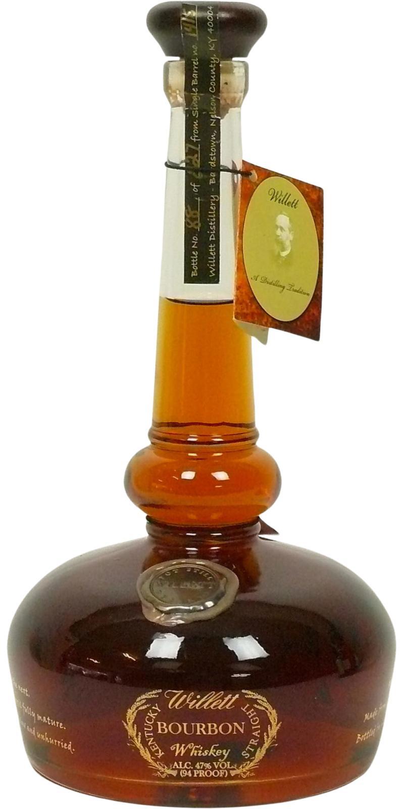 Willett Pot Still Reserve  94 proof - Glass decanter