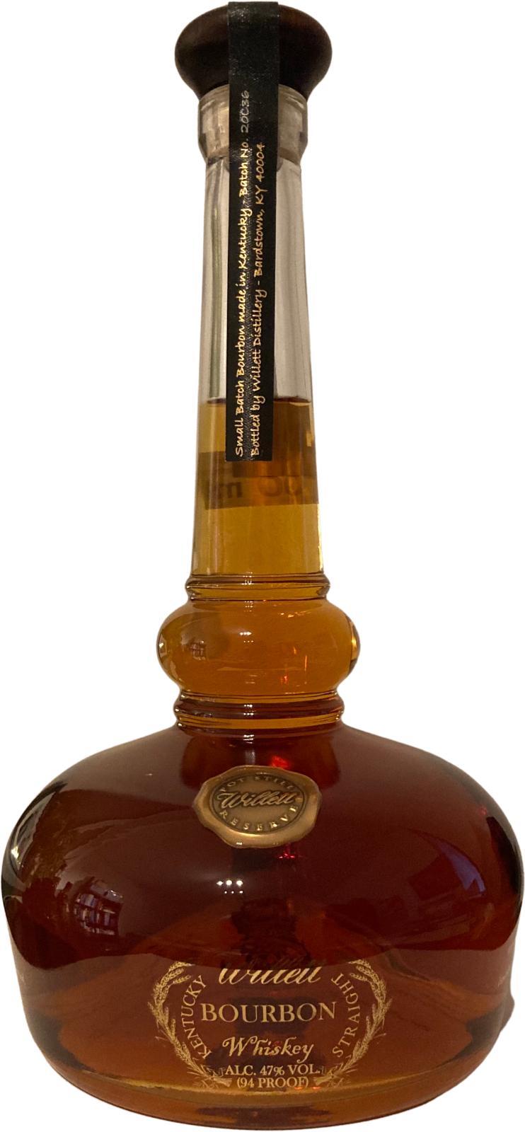 Willett Pot Still Reserve  94 proof - Glass decanter