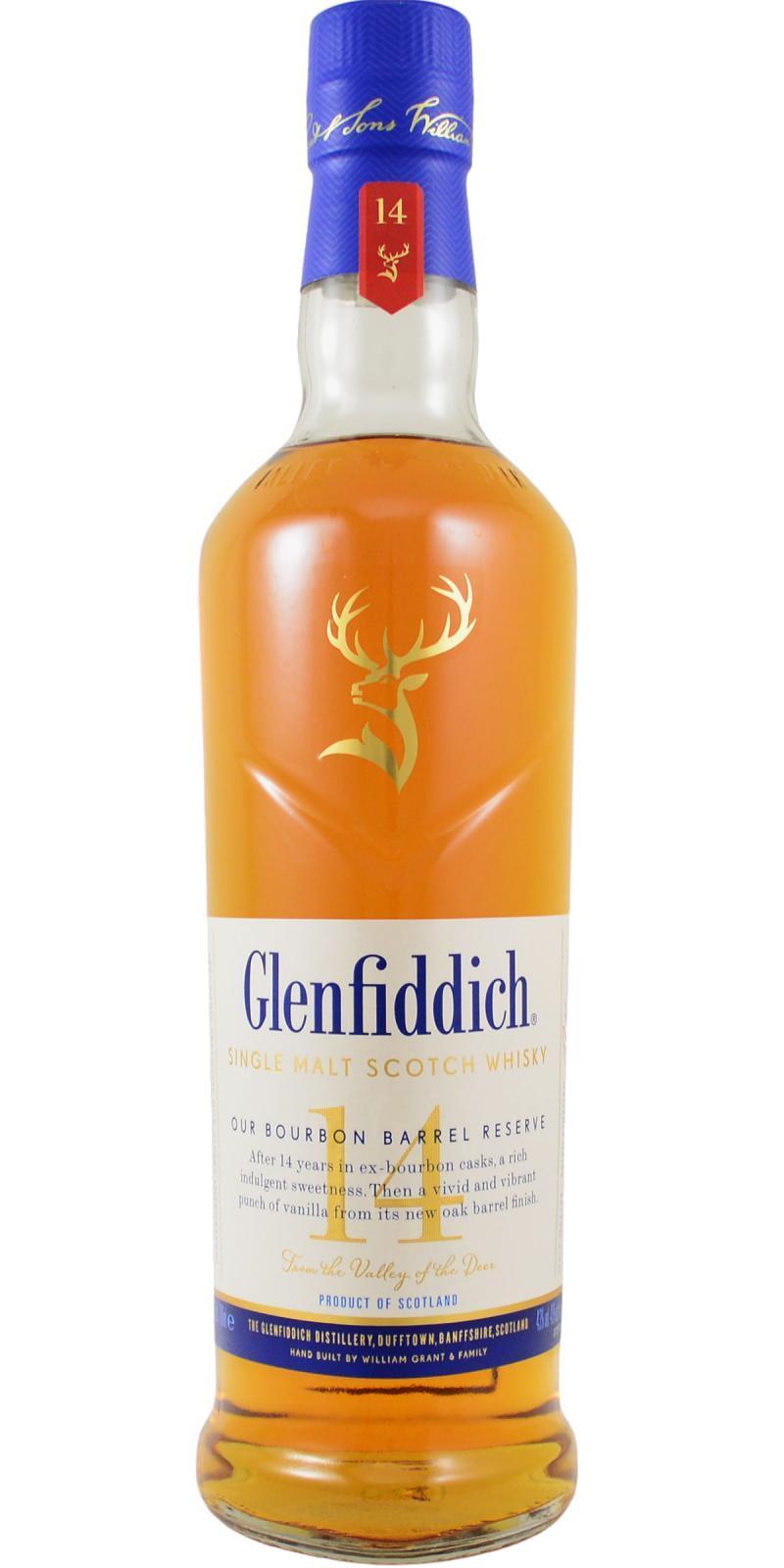 Glenfiddich 14-year-old  Our Bourbon Barrel Reserve