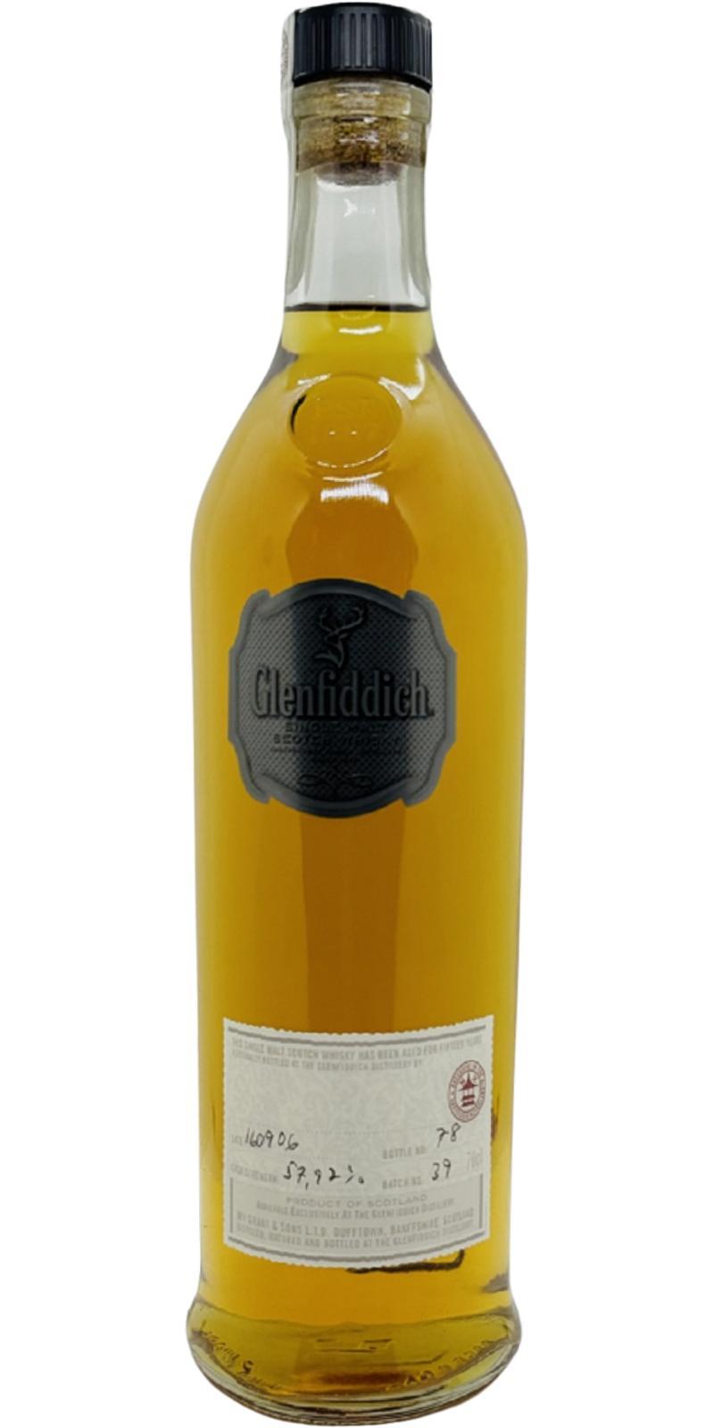 Glenfiddich 15-year-old  Cask Strength - Handbottled at Visitor Center