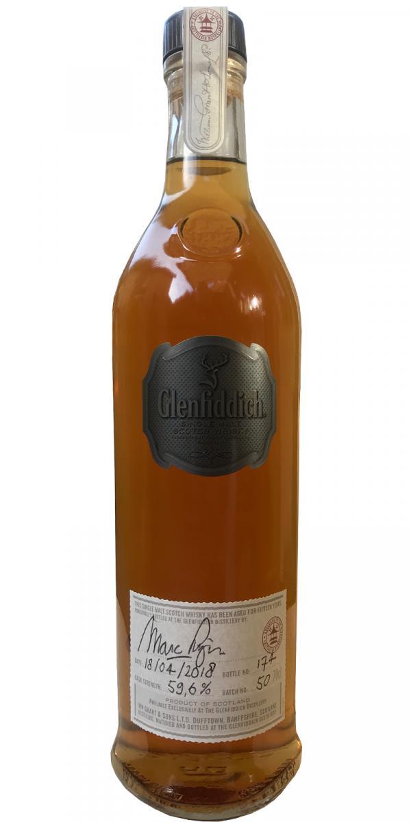 Glenfiddich 15-year-old  Cask Strength - Handbottled at Visitor Center