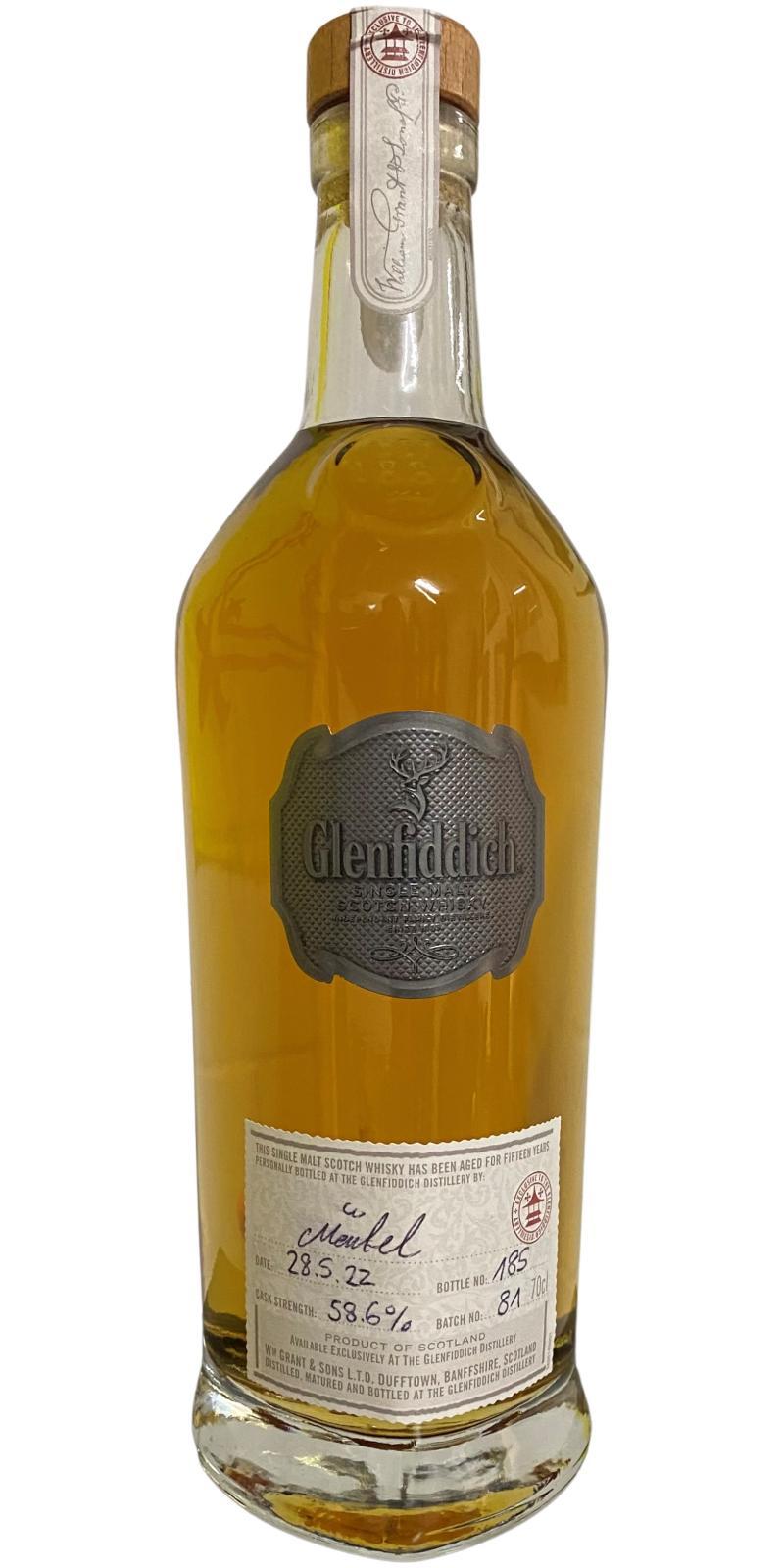 Glenfiddich 15-year-old  Cask Strength - Handbottled at Visitor Center