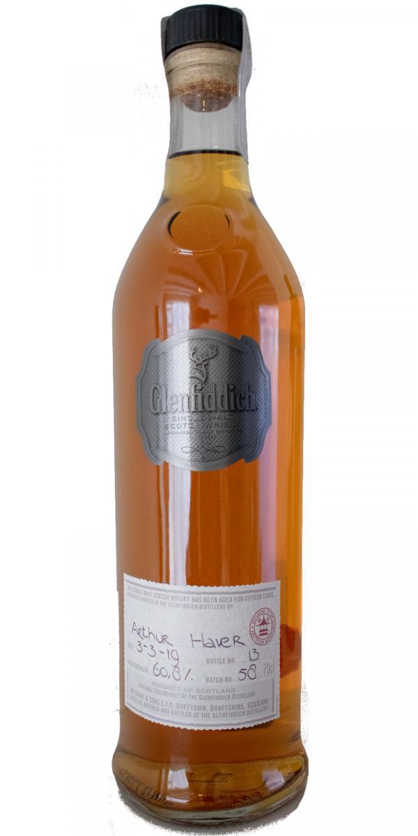 Glenfiddich 15-year-old  Cask Strength - Handbottled at Visitor Center