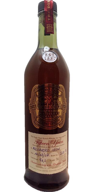 Glenfiddich 15-year-old  Cask Strength - Handbottled at Visitor Center