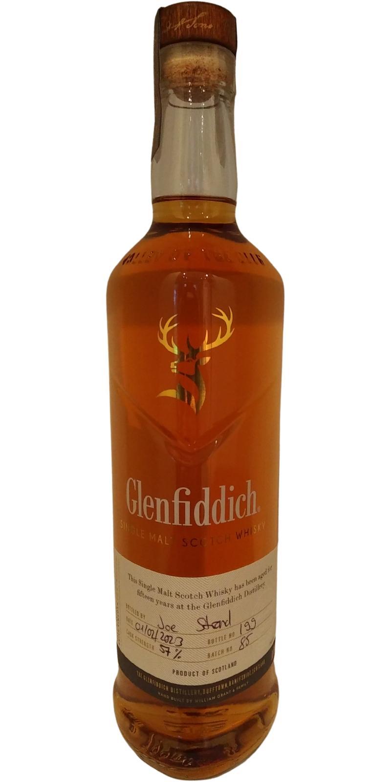 Glenfiddich 15-year-old  Cask Strength - Handbottled at Visitor Center
