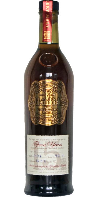 Glenfiddich 15-year-old  Cask Strength - Handbottled at Visitor Center