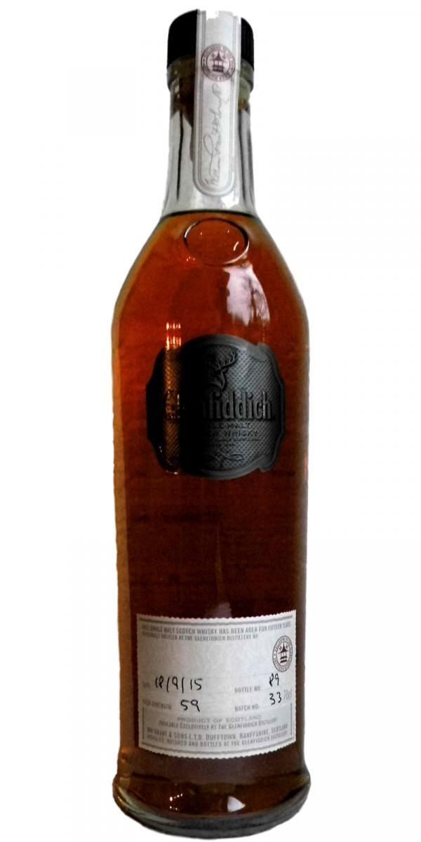 Glenfiddich 15-year-old  Cask Strength - Handbottled at Visitor Center