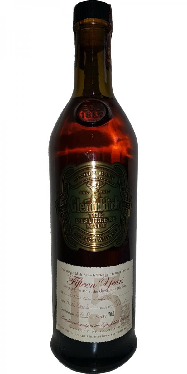 Glenfiddich 15-year-old  Cask Strength - Handbottled at Visitor Center