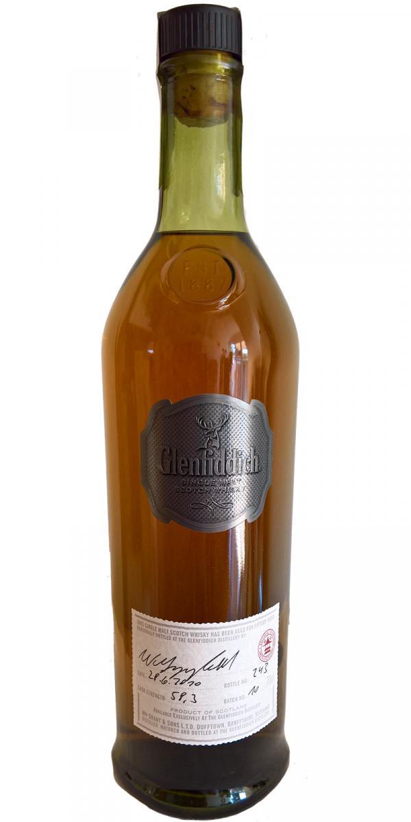 Glenfiddich 15-year-old  Cask Strength - Handbottled at Visitor Center