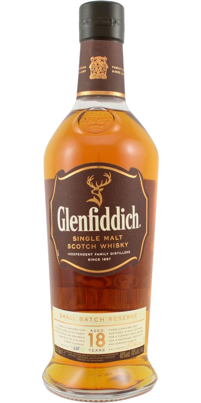 Glenfiddich 18-year-old  Small Batch Reserve