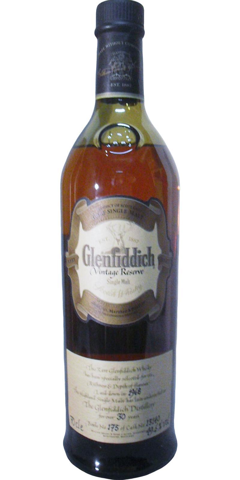 Glenfiddich 1968  Vintage Reserve