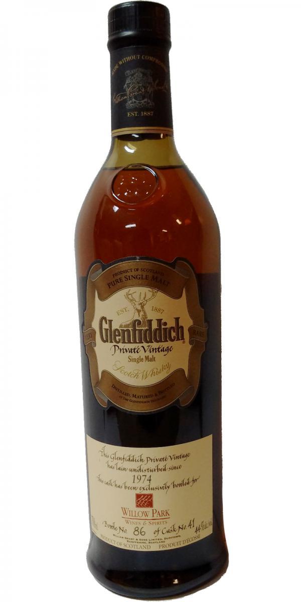Glenfiddich 1974  Private Vintage for Willow Park