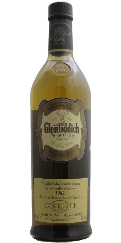 Glenfiddich 1982  Private Vintage for Craigellachie Hotel