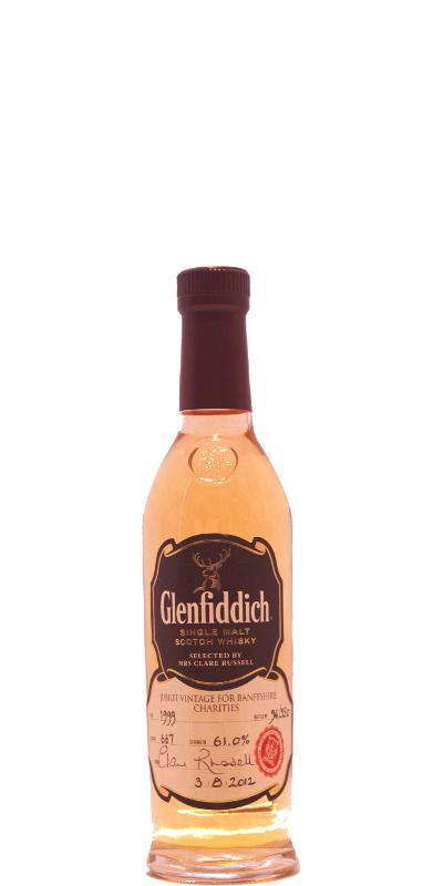 Glenfiddich 1999  Jubilee Vintage whisky for Banffshire charities