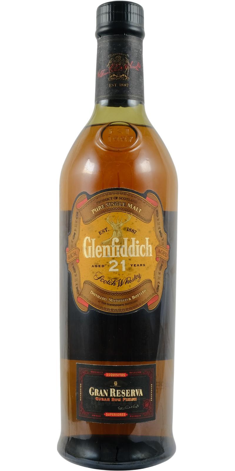 Glenfiddich 21-year-old  Gran Reserva - Cuban Rum Finish