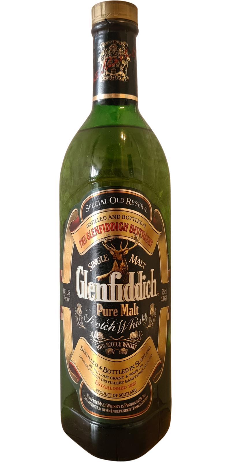 Glenfiddich Pure Malt  Special Old Reserve - 100% Scotch Whisky