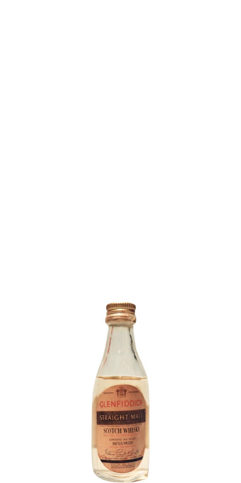 Glenfiddich Straight Malt  Miniature