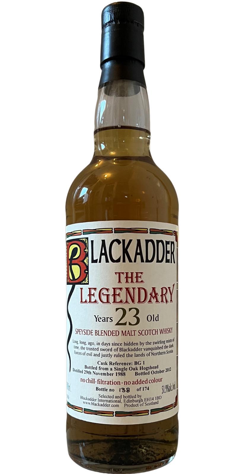 The Legendary 1988 BA  Speyside Blended Malt Scotch Whisky