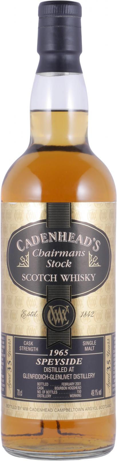 Glenfiddich 1965 CA  Chairman's Stock