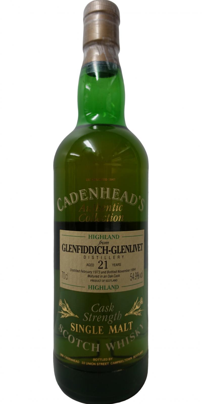 Glenfiddich 1973 CA  Authentic Collection