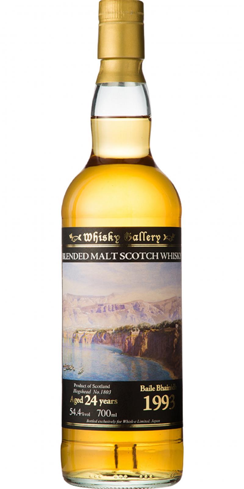 Blended Malt Scotch Whisky 1993 Baile Bhainidh W-e  Whisky Gallery
