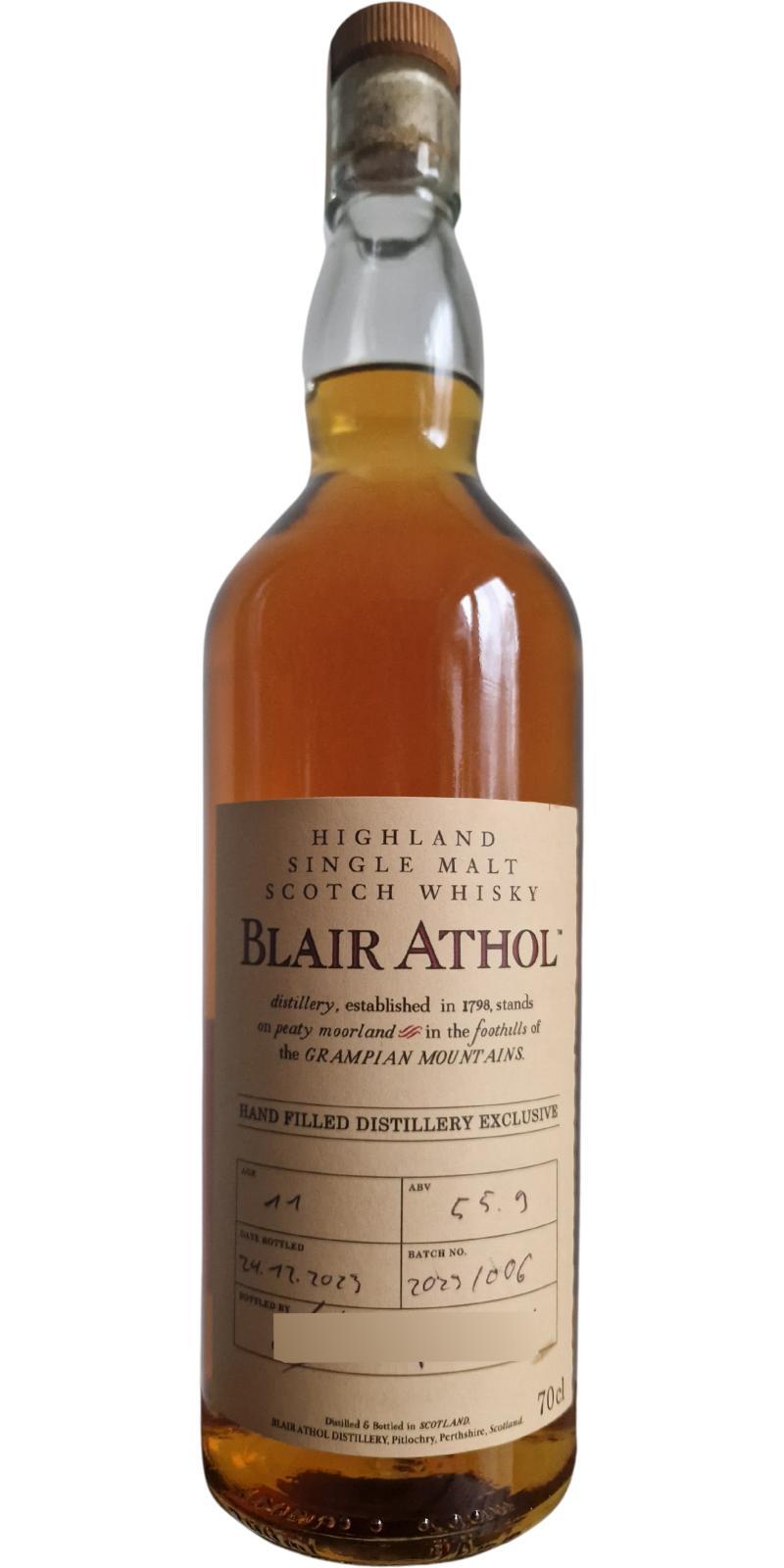 Blair Athol 11-year-old Hand Filled Distillery Exclusive