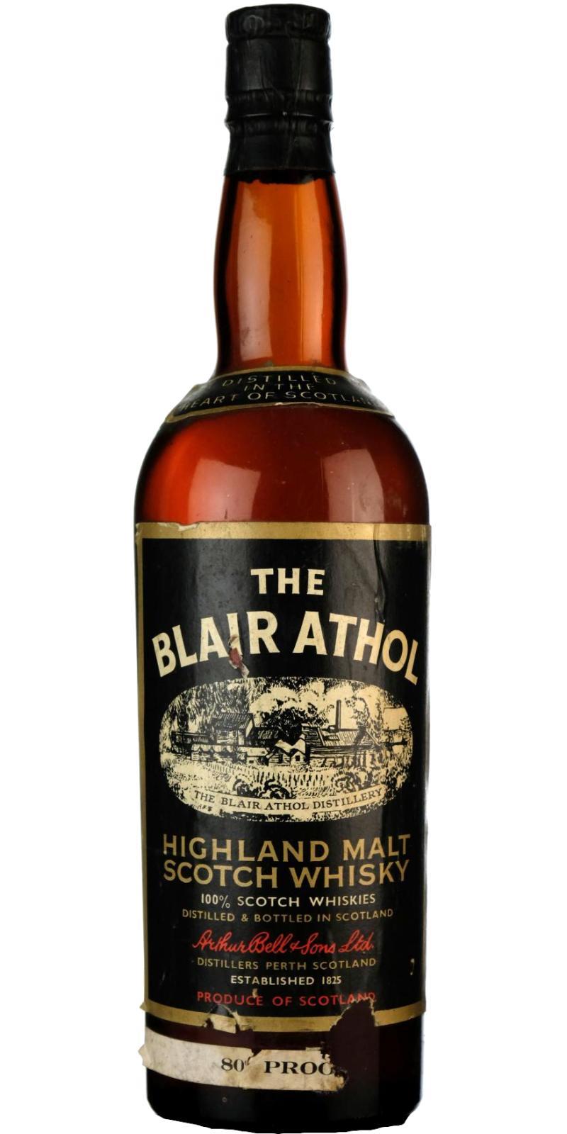 Blair Athol Highland Malt Scotch Whisky The Blair Athol - Arthur Bell & Sons Ltd.