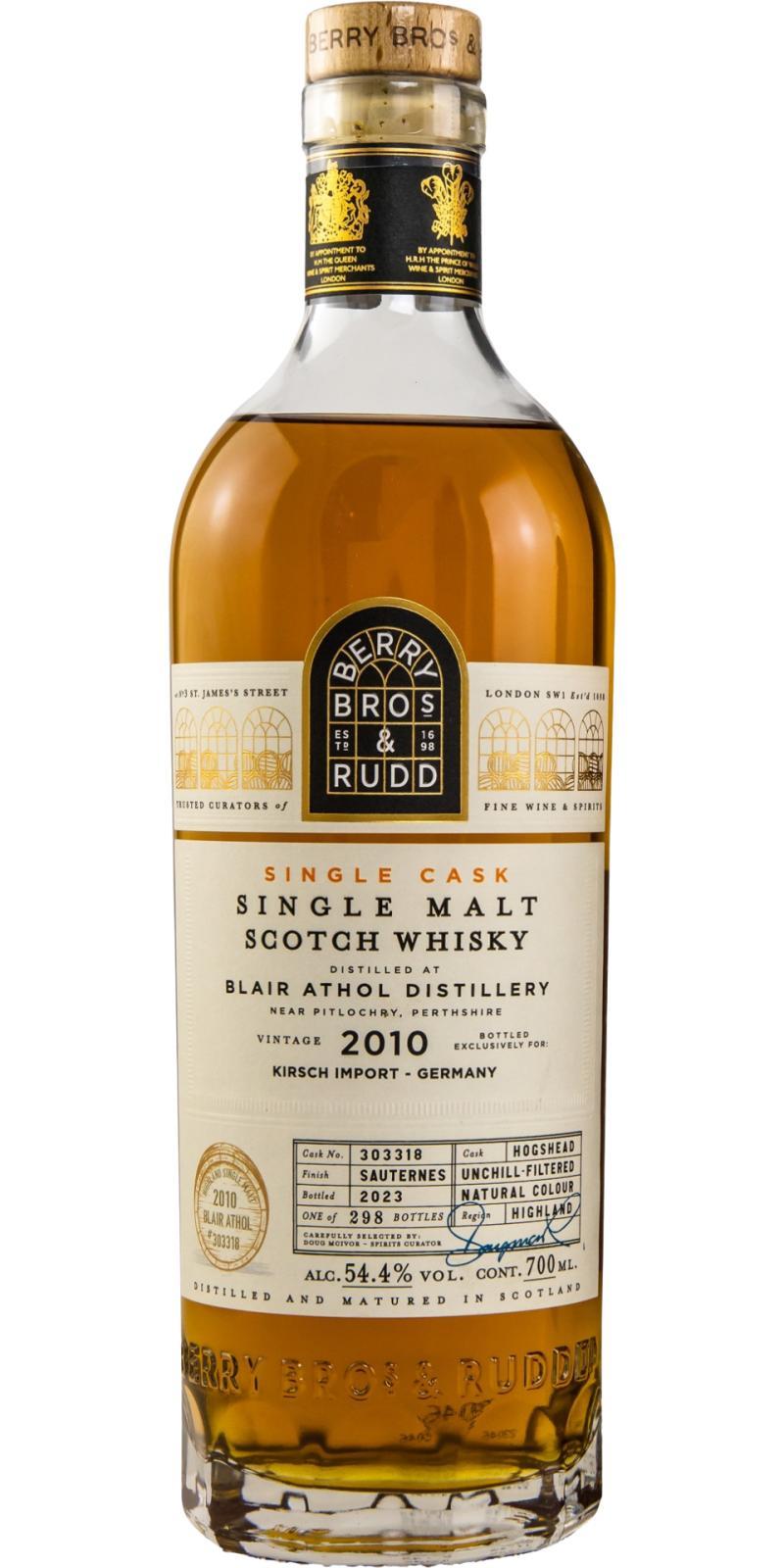 Blair Athol 2010 BR Single Cask