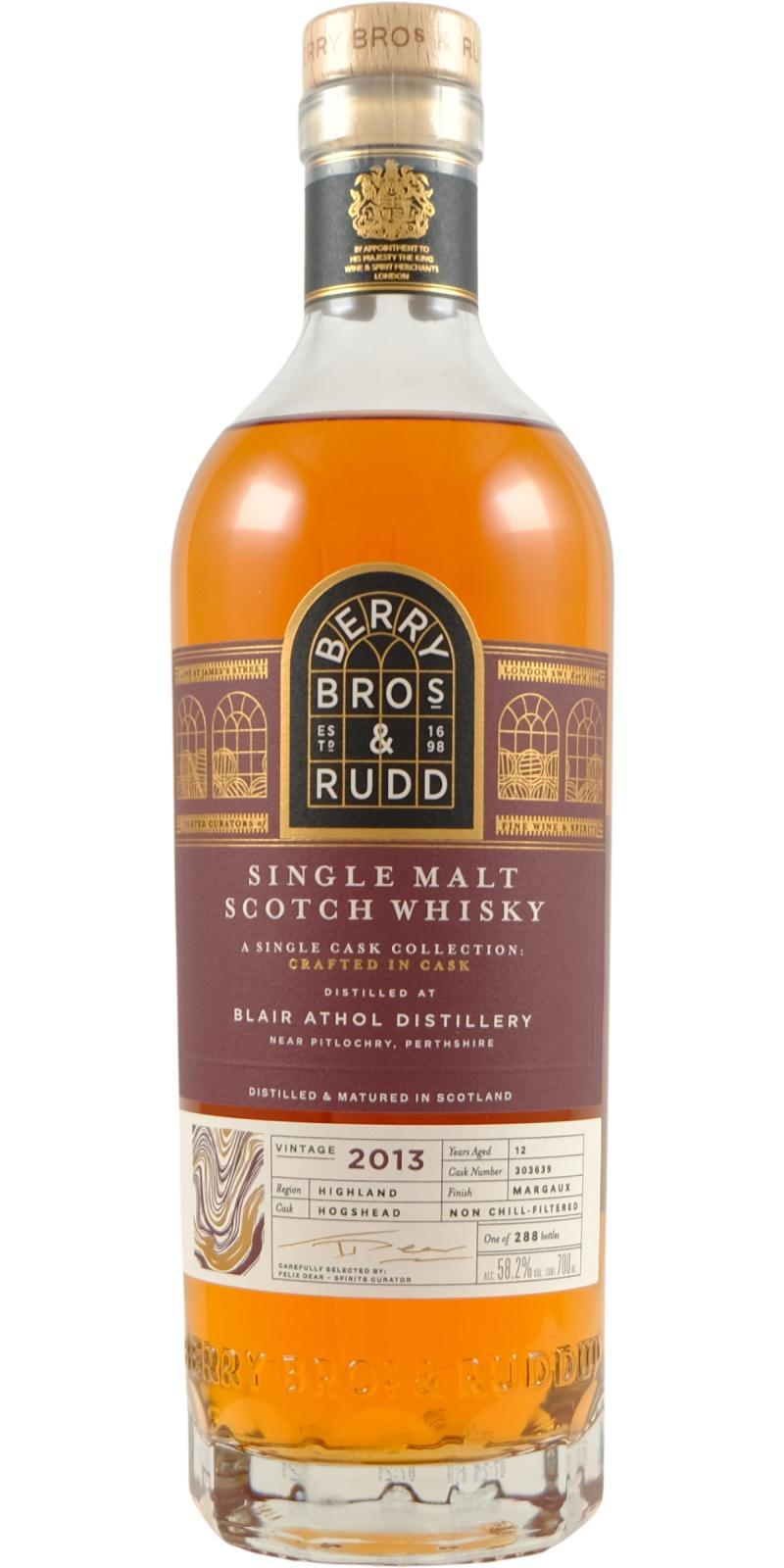 Blair Athol 2013 BR A Single Cask Collection: Crafted in Cask