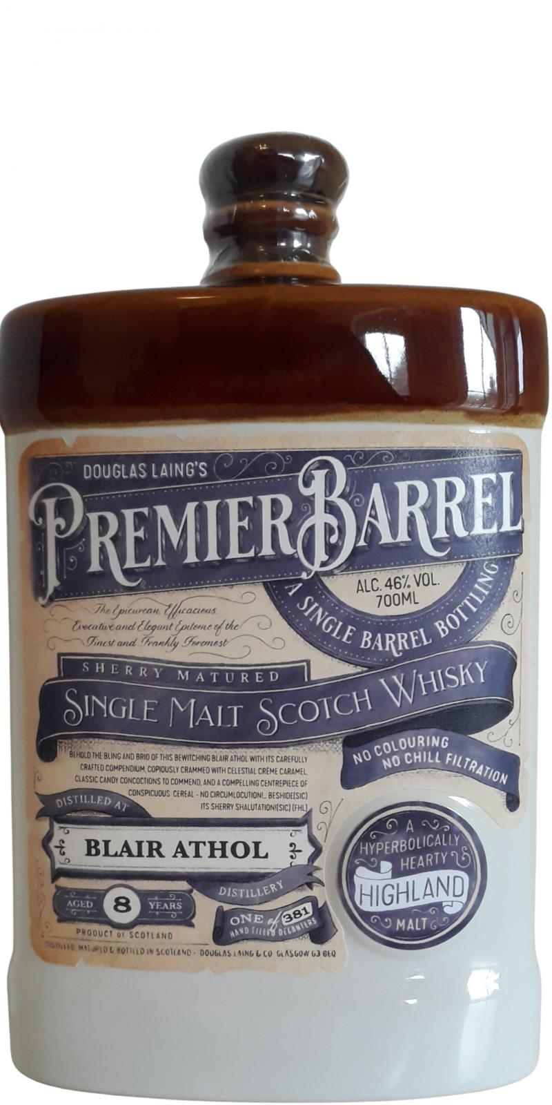 Blair Athol 08-year-old DL Premier Barrel
